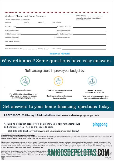 AS California PingPong Global Solutions Inc Hipotik laporan in Word and PDF format, 3 pages 3 makering