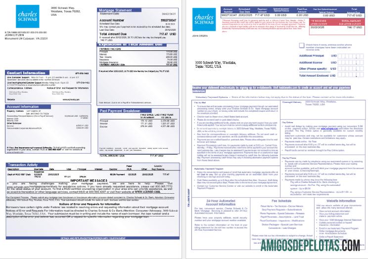 AS Charles Schwab & Co bank Hipotik laporan in Word and PDF format, 3 pages 1 2 pratinjau