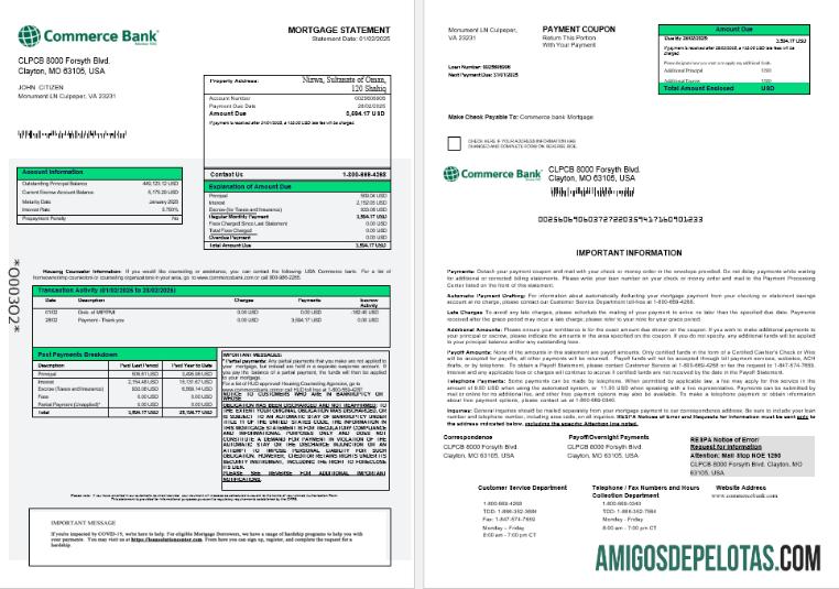 AS Commerce bank Hipotik laporan in Word and PDF format 1 2 templat