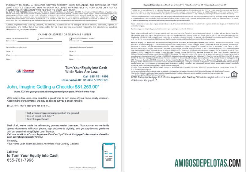 AS Costco Anywhere visa kartu by Citi bank Hipotik Pinjaman laporan in Word and PDF format , 4 pages 3 4 desain