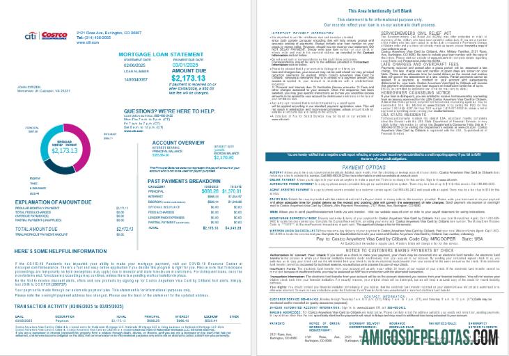AS Costco Anywhere visa kartu by Citi bank Hipotik Pinjaman laporan in Word and PDF format , 4 pages templat
