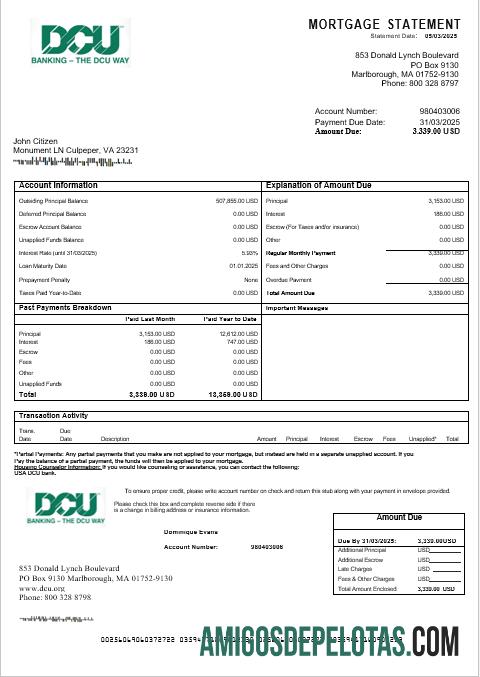 AS DCU bank Hipotik laporan in Word and PDF format templat