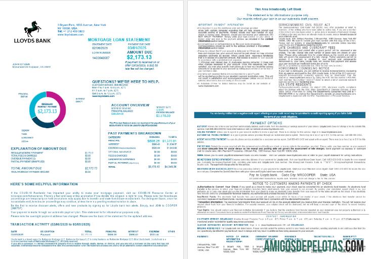 AS Lloyds bank Hipotik Pinjaman laporan in Word and PDF format , 4 pages 1 2 desain