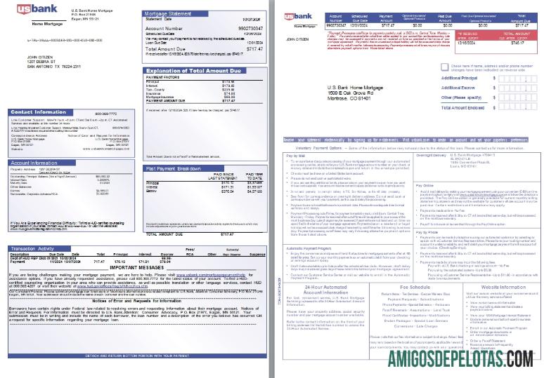 AS Missouri U.S. bank Home Hipotik laporan, 3 pages scr desain