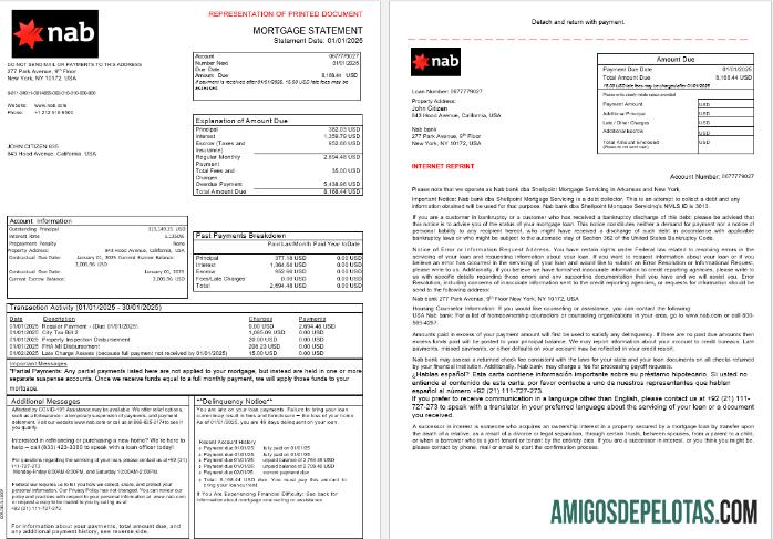AS Nab bank Hipotik laporan in Word and PDF format, 3 pages 1 2 pratinjau
