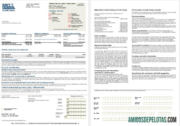 AS Navy Federal bank Hipotik laporan in Word and PDF format, 2 pages pratinjau