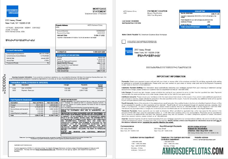 AS Baru York American Express biru bank Hipotik laporan in Word and PDF format 1 2 sampel