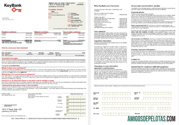 AS Ohio KeyBank bank Hipotik laporan in Word and PDF format, 2 pages desain