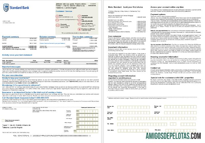 AS standar bank Hipotik laporan in Word and PDF format, 2 pages desain