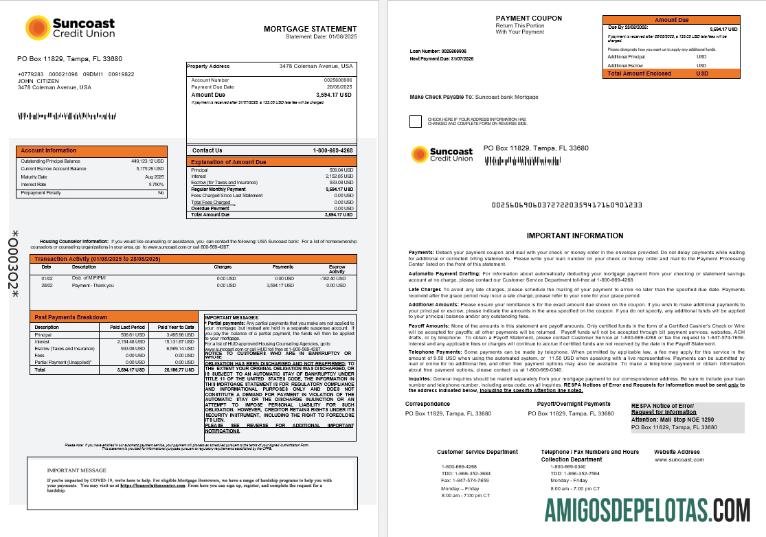 AS Suncoast bank Hipotik laporan in Word and PDF format 1 2 templat