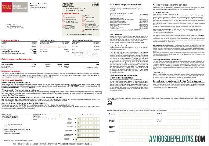 AS Texas Wells Fargo bank Hipotik laporan, 2 pages scr pratinjau