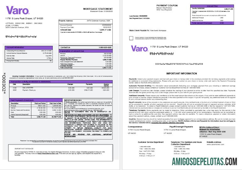 AS Varo bank Hipotik laporan in Word and PDF format 1 2 sampel