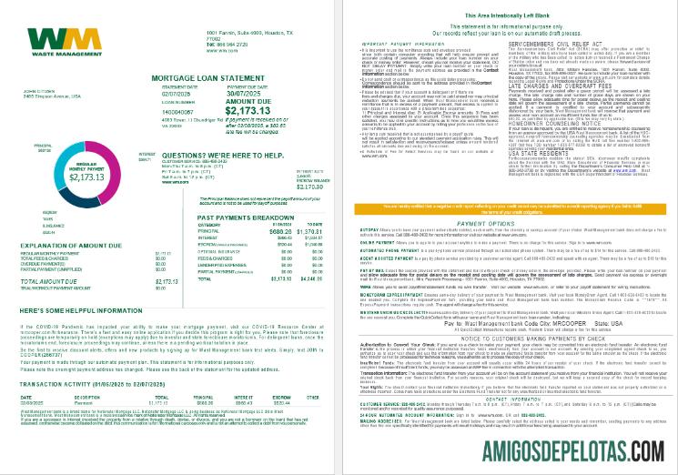 AS Waste Management bank Hipotik Pinjaman laporan in Word and PDF format , 4 pages 1 2 pratinjau