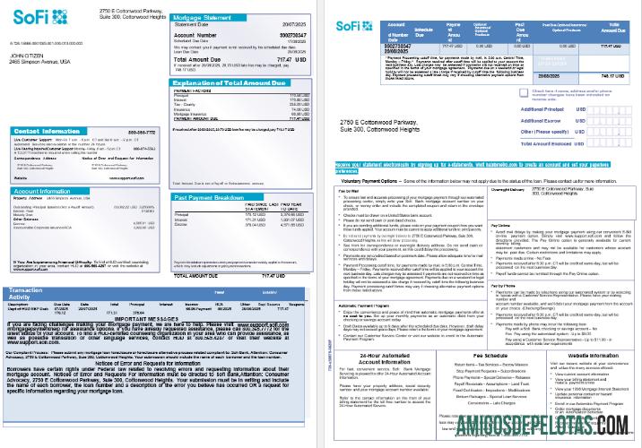 AS Sofi bank Hipotik laporan in Word and PDF format, 3 pages pratinjau