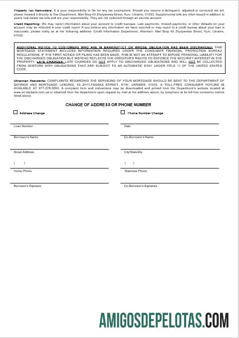 Ukrainian OTP bank Hipotik laporan in Word and PDF format 3 sampel