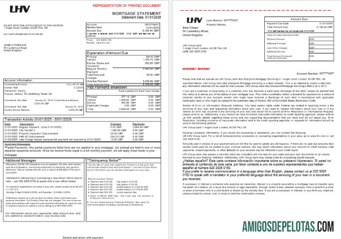 Inggris Raya LHV Group bank Hipotik laporan in Word and PDF format, 3 pages 1 2 sampel
