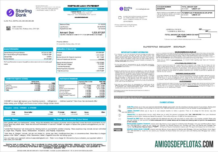 Inggris Raya Starling bank Hipotik Pinjaman laporan in Word and PDF format , 8 pages 1 2 sampel