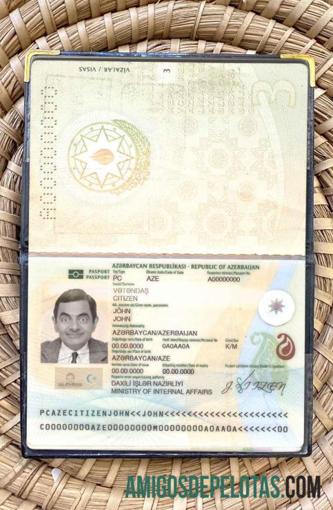 آذربائیجان پاسپورٹ فوٹو look ماک اپ