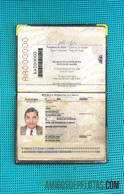 برازیل پاسپورٹ ورژن 2 (2019 موجودہ) فوٹو look ڈیزائن