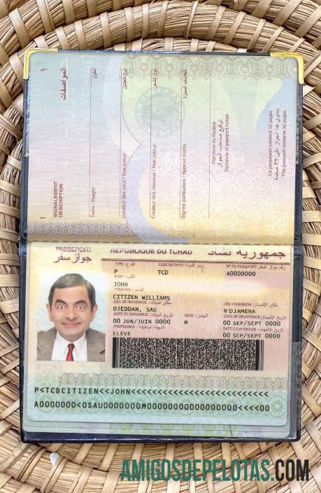 چاڈ پاسپورٹ فوٹو look ڈیزائن
