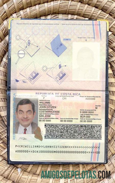 کوسٹا ریکا pass فوٹو look ڈیزائن