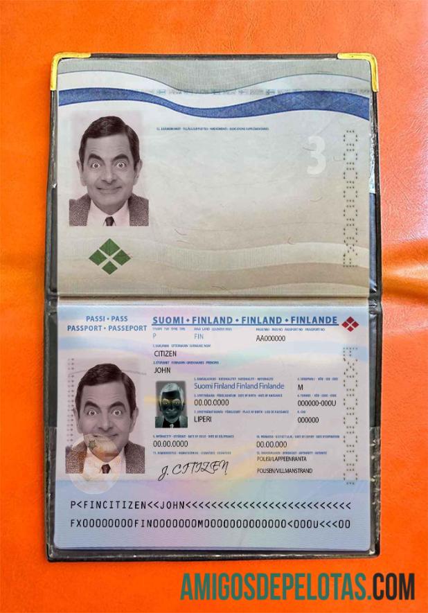 فن لینڈ پاسپورٹ فوٹو look ٹیمپلیٹ