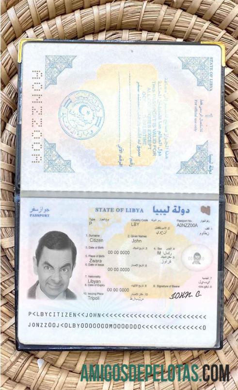 لیبیا پاسپورٹ فوٹو look ٹیمپلیٹ