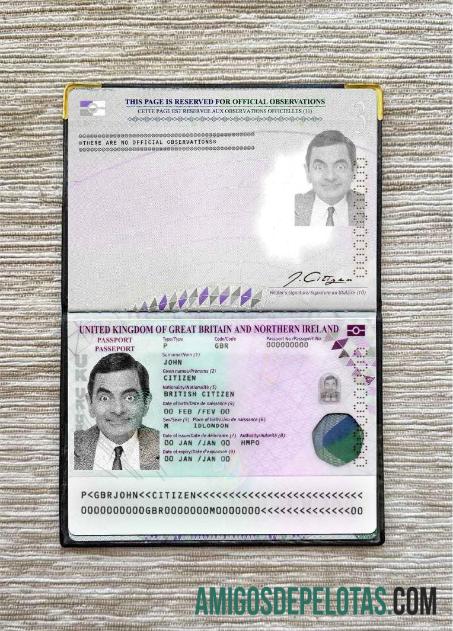 برطانیہ پاسپورٹ (2020 موجودہ) فوٹو look ڈیزائن