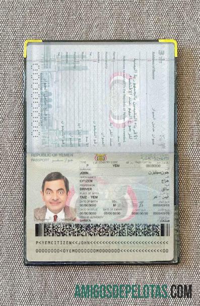 یمن پاسپورٹ فوٹو look ماک اپ