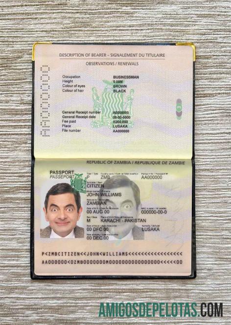زیمبیا pass فوٹو look ماک اپ
