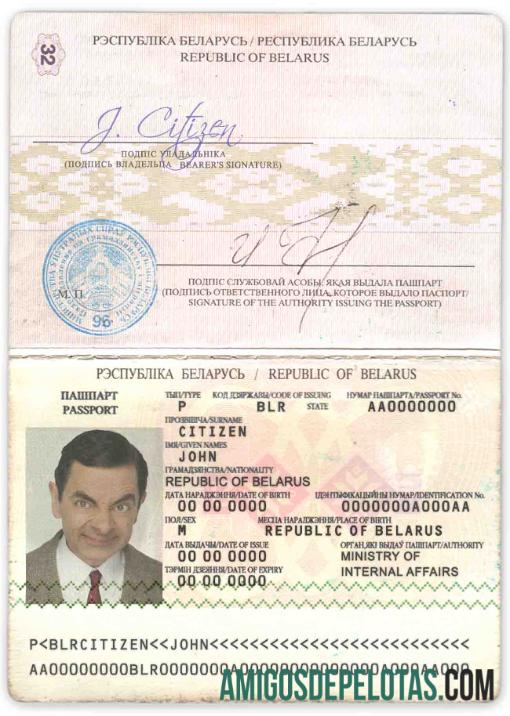 Belarus paspor (2006 2020) makering