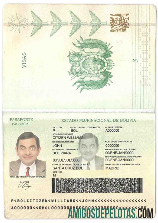 Bolivia paspor makering