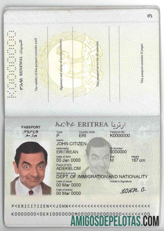 Eritrea paspor makering