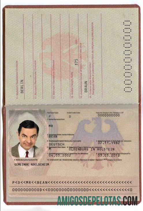 Jerman paspor (2005 2017) sampel