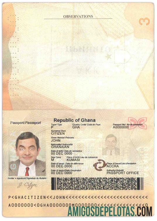Ghana paspor pratinjau