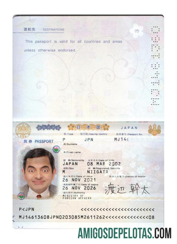 Jepang paspor 2021 sekarang desain
