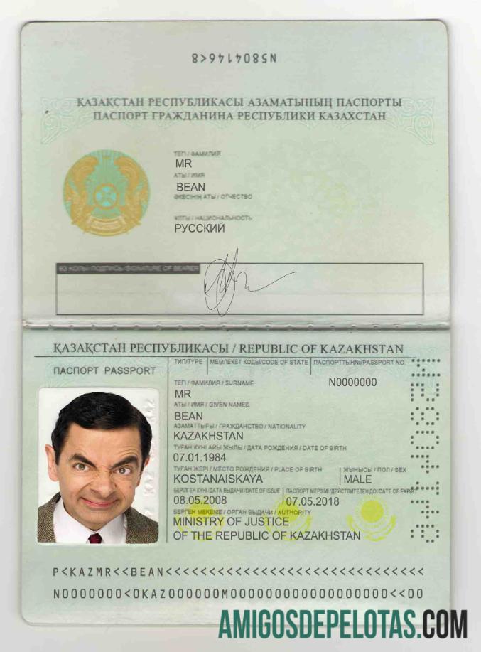 Kazakhstan paspor (1991 2009) pratinjau