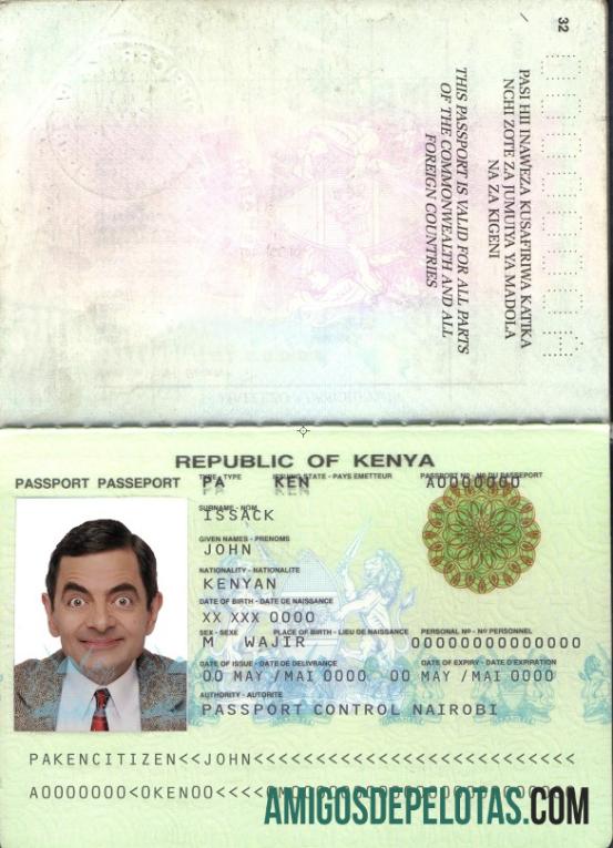 Kenya paspor (2011 2019) makering