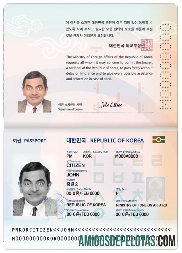 Korea paspor (2021 sekarang) desain
