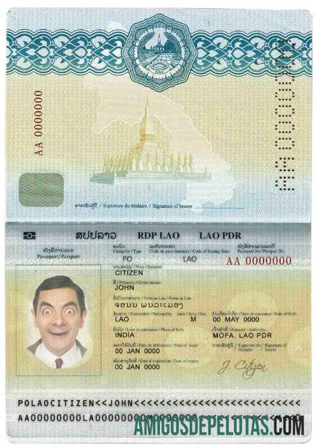 Laos paspor pratinjau
