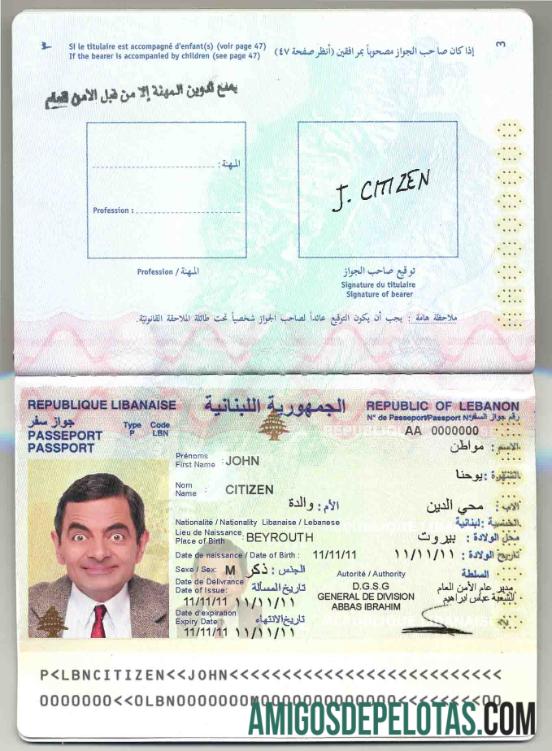 Lebanon paspor pratinjau