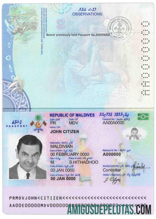 Maladewa paspor makering