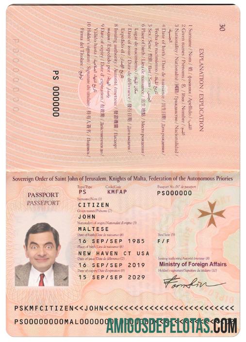 Malta paspor (2019 sekarang) makering