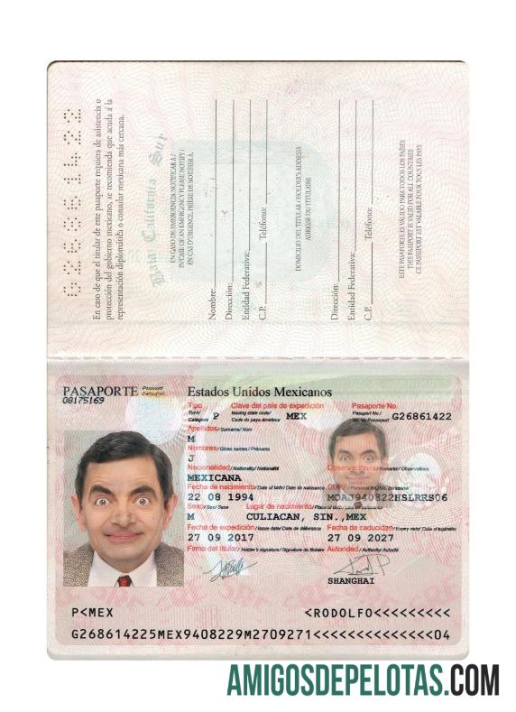 Meksiko paspor 2017 sekarang desain