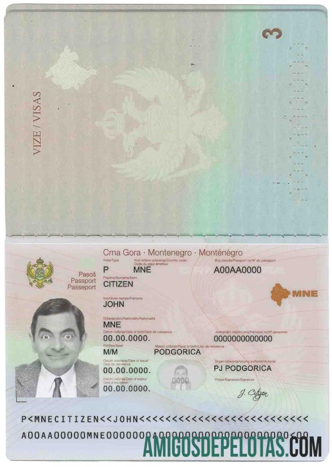 Montenegro paspor makering