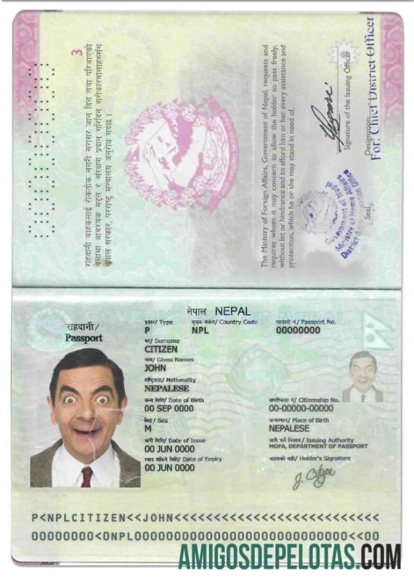 Nepal paspor makering