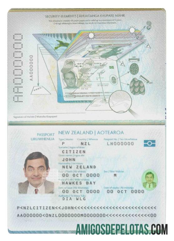 Selandia Baru paspor (2005 ΓÇô sekarang) pratinjau