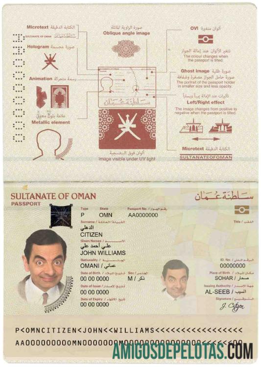 Oman paspor (2014 ΓÇô sekarang) makering