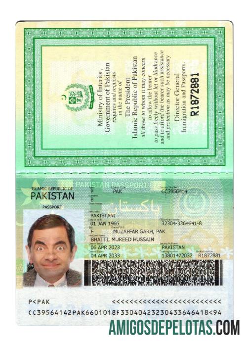Pakistan paspor 2023 sekarang versi 2 sampel