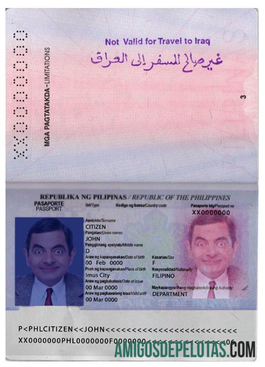 Filipina paspor versi 2 pratinjau